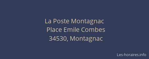 La Poste Montagnac