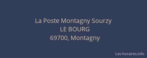 La Poste Montagny Sourzy