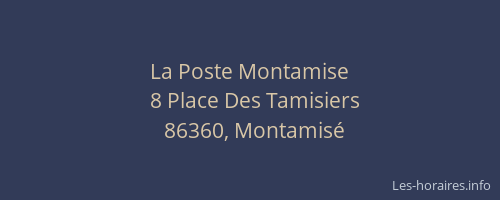 La Poste Montamise
