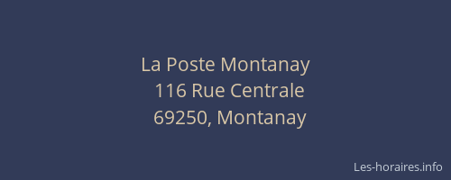 La Poste Montanay