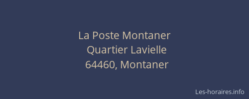 La Poste Montaner