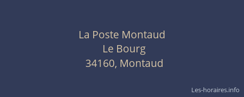 La Poste Montaud