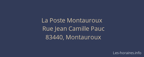La Poste Montauroux