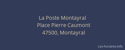 La Poste Montayral
