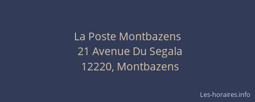 La Poste Montbazens