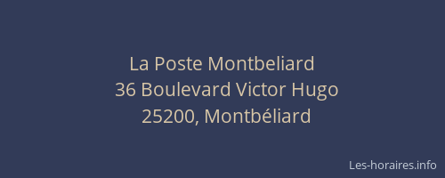 La Poste Montbeliard