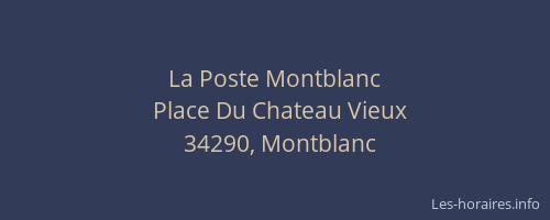 La Poste Montblanc