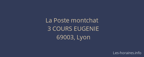 La Poste montchat