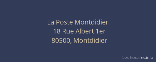La Poste Montdidier