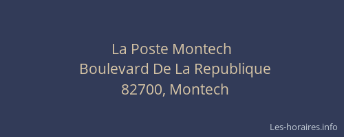 La Poste Montech