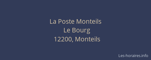La Poste Monteils