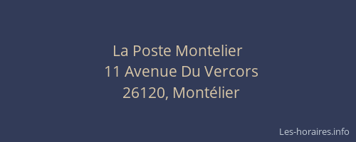 La Poste Montelier