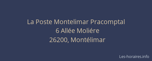 La Poste Montelimar Pracomptal
