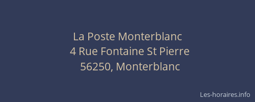 La Poste Monterblanc