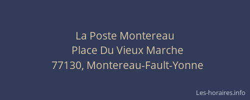 La Poste Montereau
