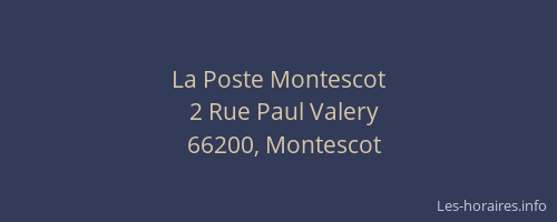 La Poste Montescot