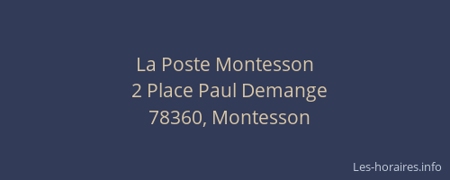 La Poste Montesson
