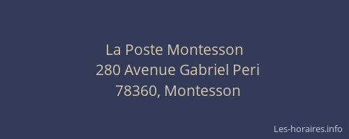 La Poste Montesson
