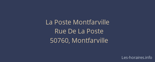 La Poste Montfarville