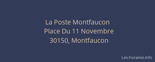 La Poste Montfaucon