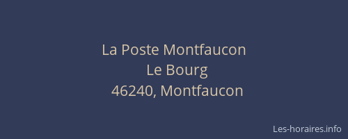La Poste Montfaucon