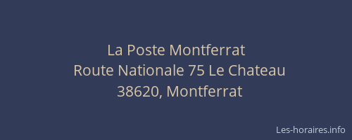 La Poste Montferrat