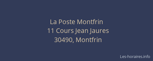 La Poste Montfrin