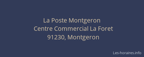 La Poste Montgeron