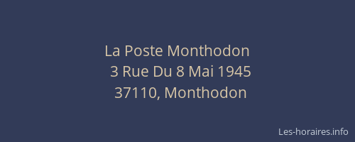 La Poste Monthodon