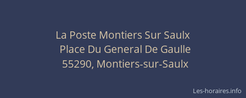 La Poste Montiers Sur Saulx