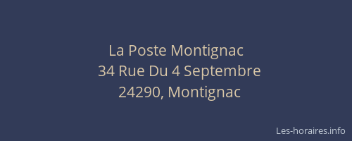 La Poste Montignac