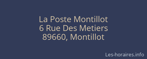 La Poste Montillot