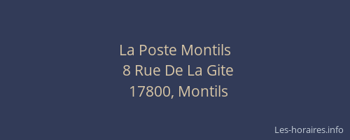La Poste Montils