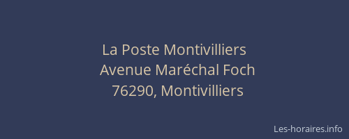 La Poste Montivilliers