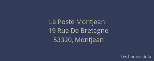 La Poste Montjean