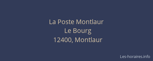 La Poste Montlaur