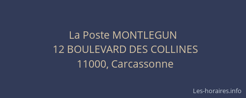 La Poste MONTLEGUN