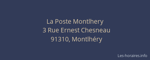 La Poste Montlhery
