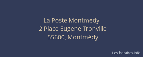 La Poste Montmedy