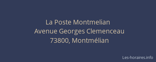 La Poste Montmelian