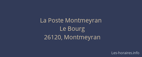La Poste Montmeyran