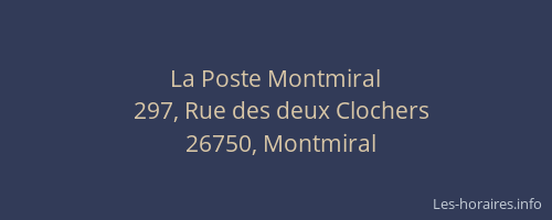 La Poste Montmiral