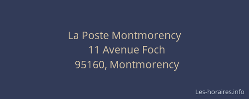 La Poste Montmorency