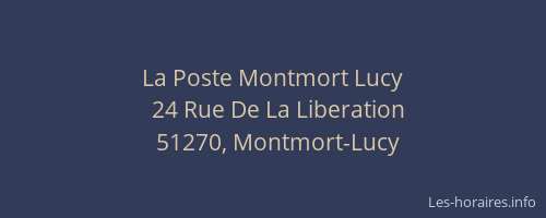 La Poste Montmort Lucy