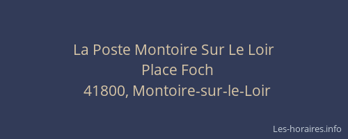 La Poste Montoire Sur Le Loir