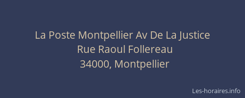 La Poste Montpellier Av De La Justice