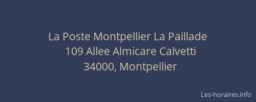 La Poste Montpellier La Paillade