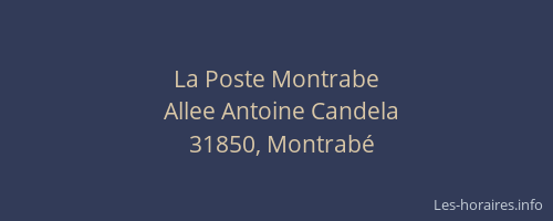 La Poste Montrabe