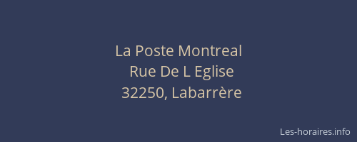 La Poste Montreal