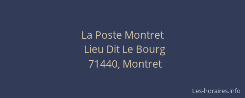 La Poste Montret